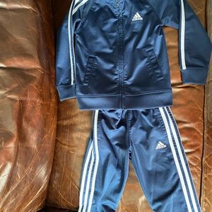 Adidas boys 3T track suit jacket and pants